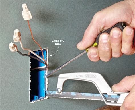 remove electrical outlet box|replacing a receptacle outlet.